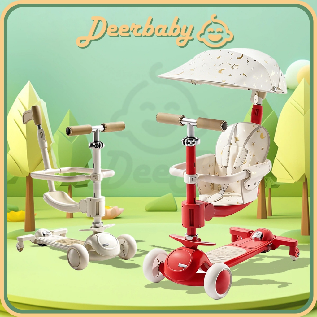 Kids Scooter Skuter Anak Skuter anak-anak roda 3 Skuter lipat Skuter anak