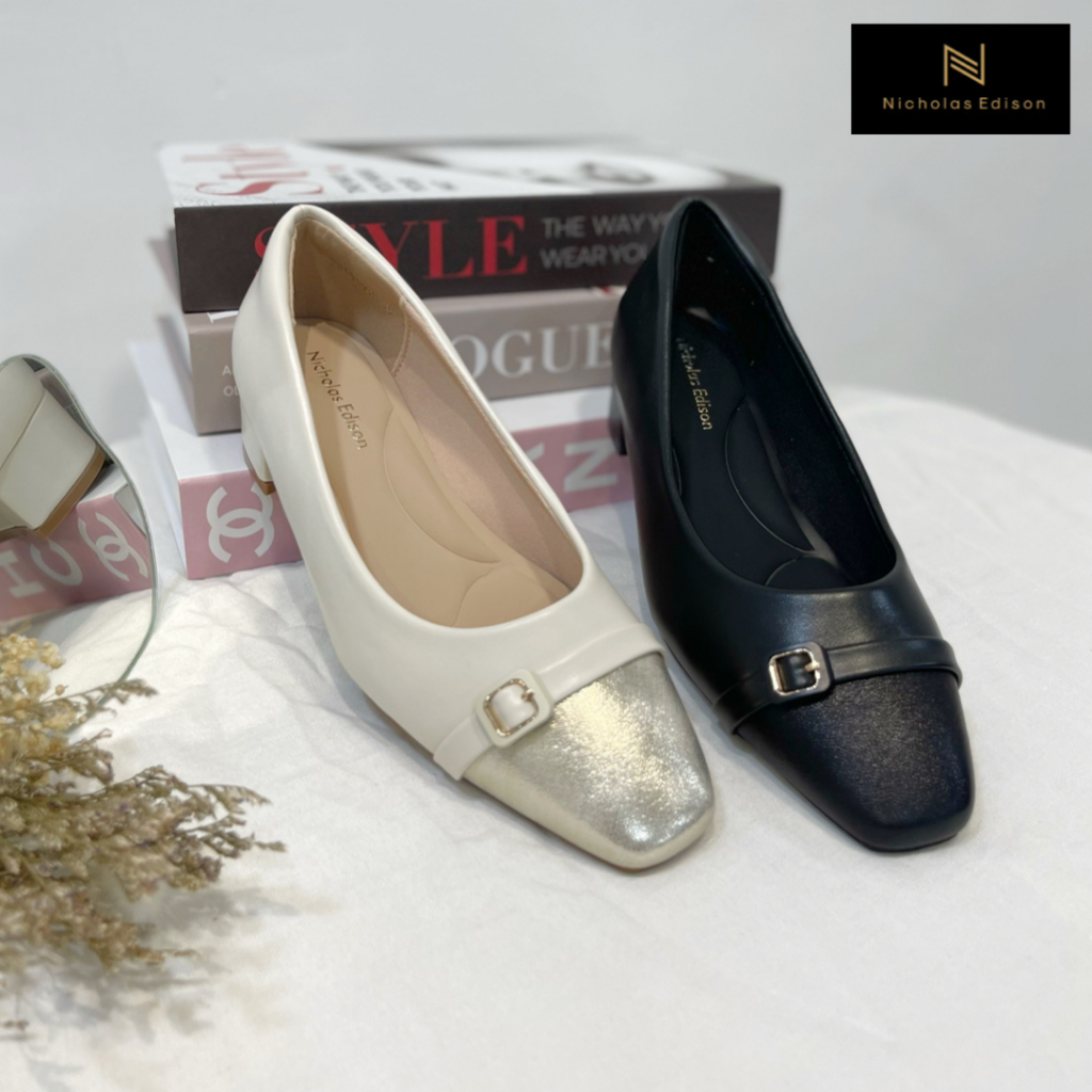 Nicholas Edison Heel Akari Sepatu Heels Kerja Block Heels Terbaru