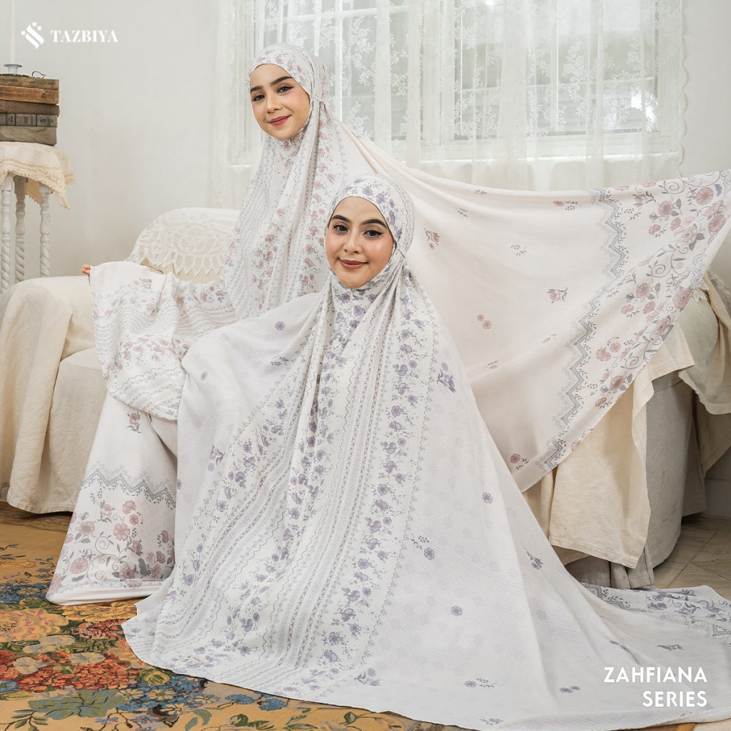 MUKENA TAZBIYA ZAHFIANA SERIES | MUKENA RAYON DEWASA 2IN SET SAJADAH | MUKENA SAJADAH