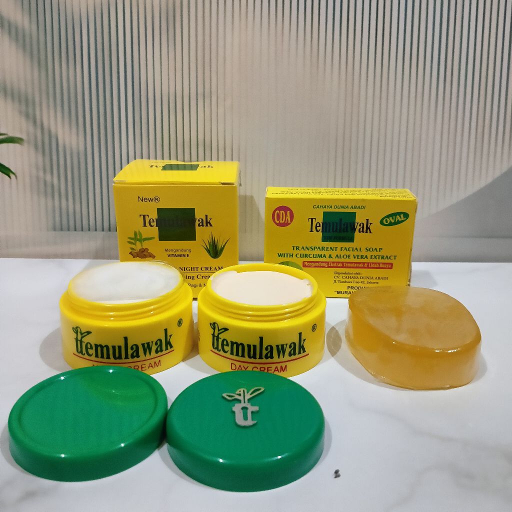BPOM PAKET TEMULAWAK 3in1[CREAM TEMULAWAK SUSUN,SABUN TEMULAWAK CDA OVAL ]