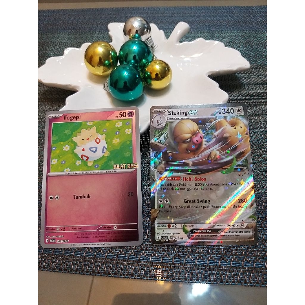 Kartu Pokemon Slaking EX & Togepi