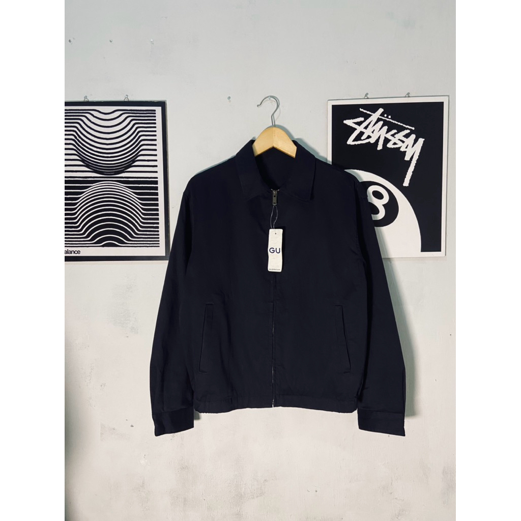 WORK JACKET GU NAVY ( BNWT / ANYAR / BARU ) P65 x L60