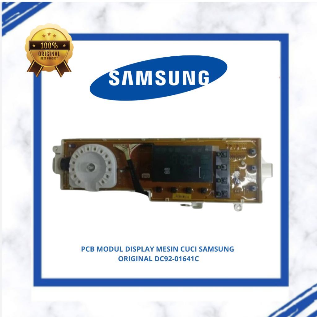 PCB MODUL DISPLAY MESIN CUCI SAMSUNG FRONT LOADING WW75H5200EW ORIGINAL DC92-01641C