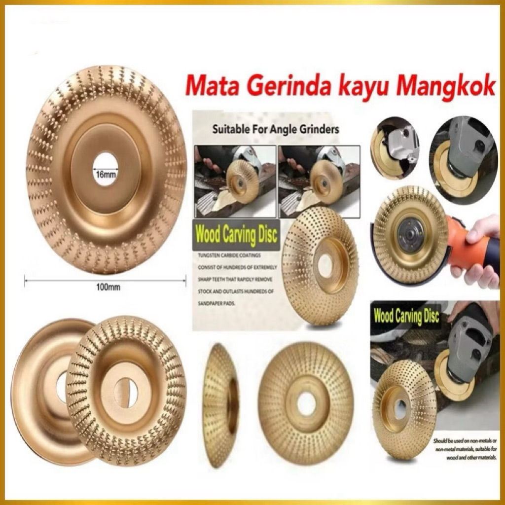 (GROSIRAN) Mata Gerinda Serut Kayu Mangkok Carving Saw Wood Shaping Mata Gerinda Mangkok Serbaguna