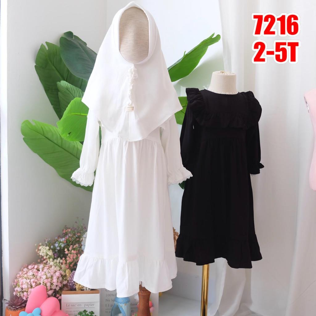 Erika Gamis Jilbab Anak Perempuan | Set Muslim Anak Umur 2-5 Tahun