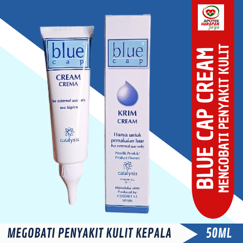 BLUE CAP CREAM TUBE 50GR / KRIM KULIT KERING-DERMATITIS-PSORIASIS