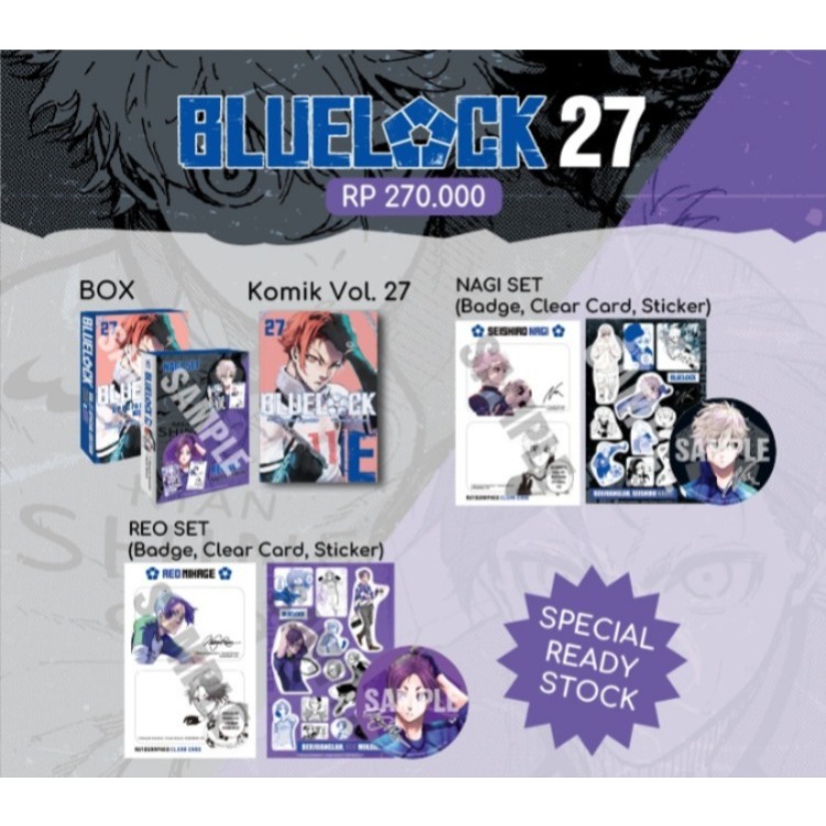 Komik Blue Lock 27 (SPECIAL SET) by Muneyuki Kaneshiro