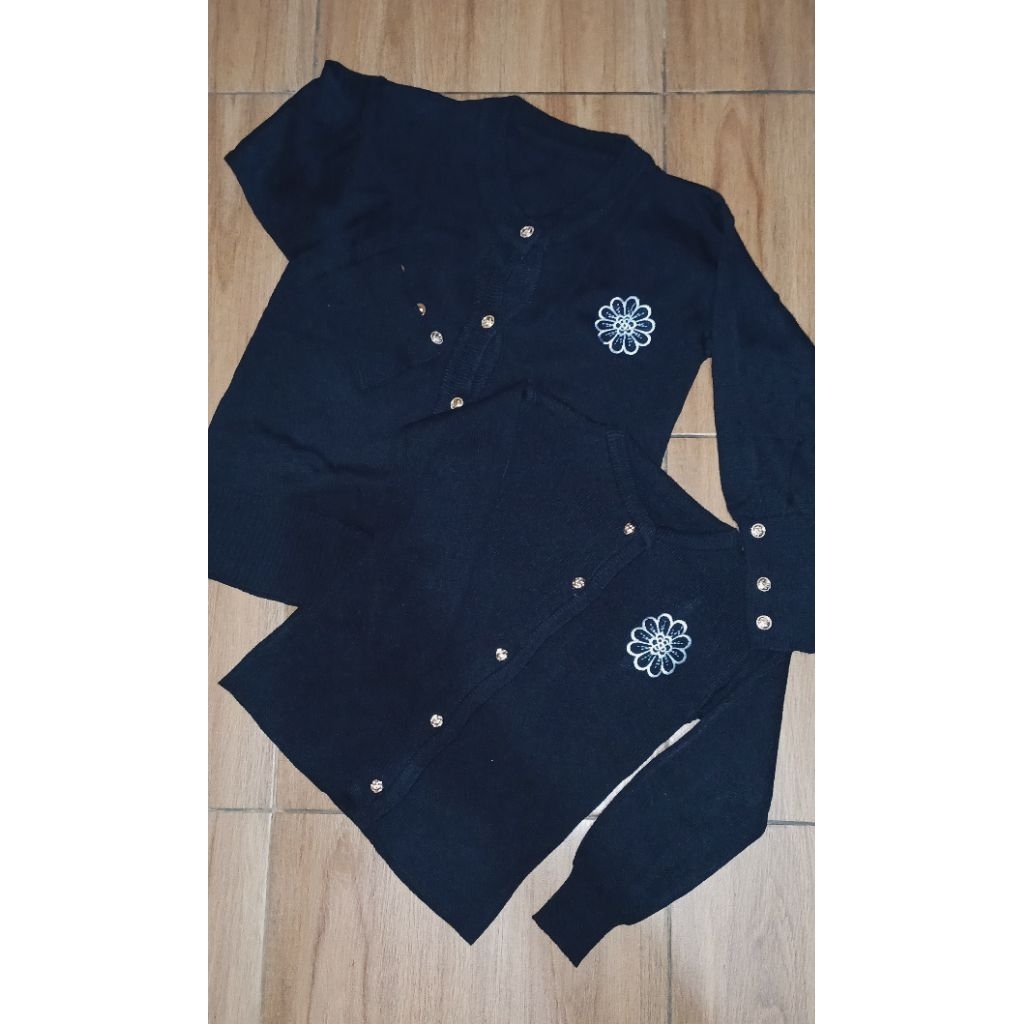 (Preorder) cardigan rajut couple ibu&anak