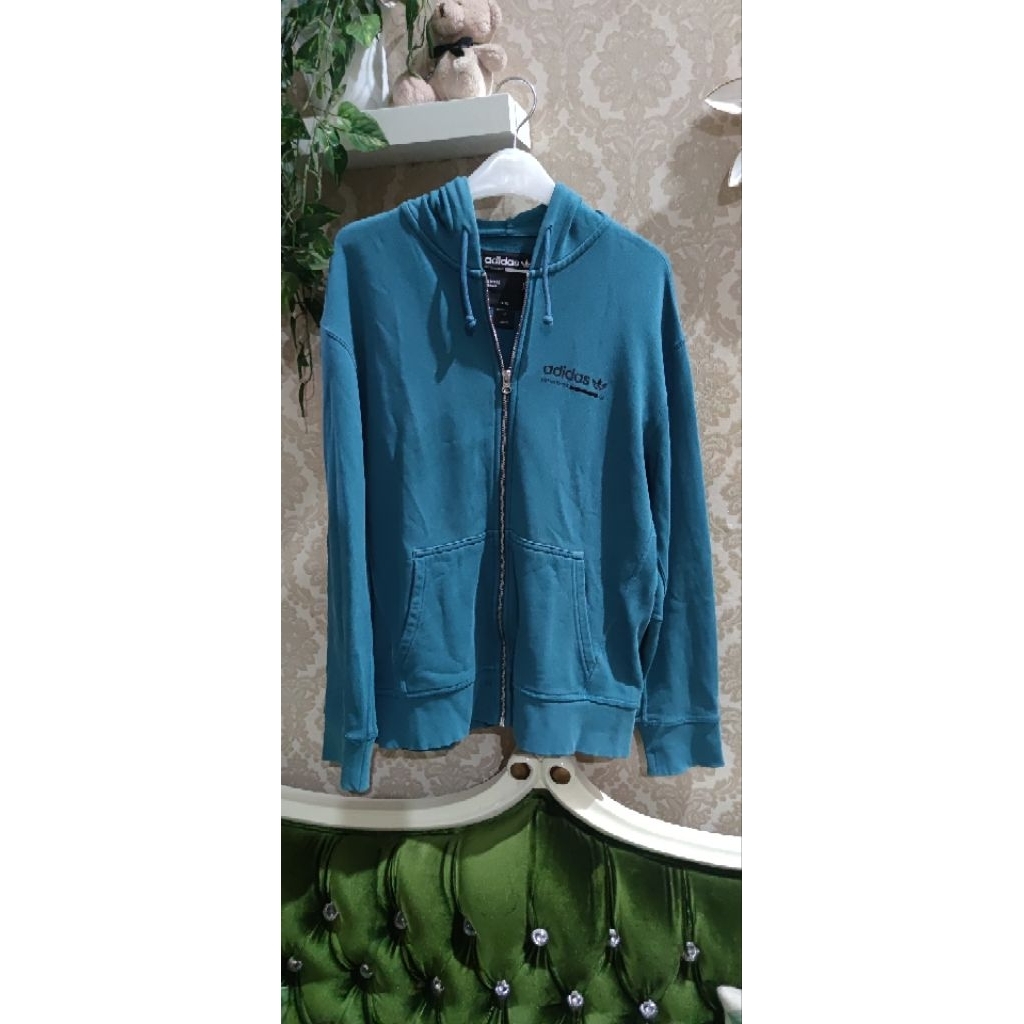 adidas ziper kaval blue