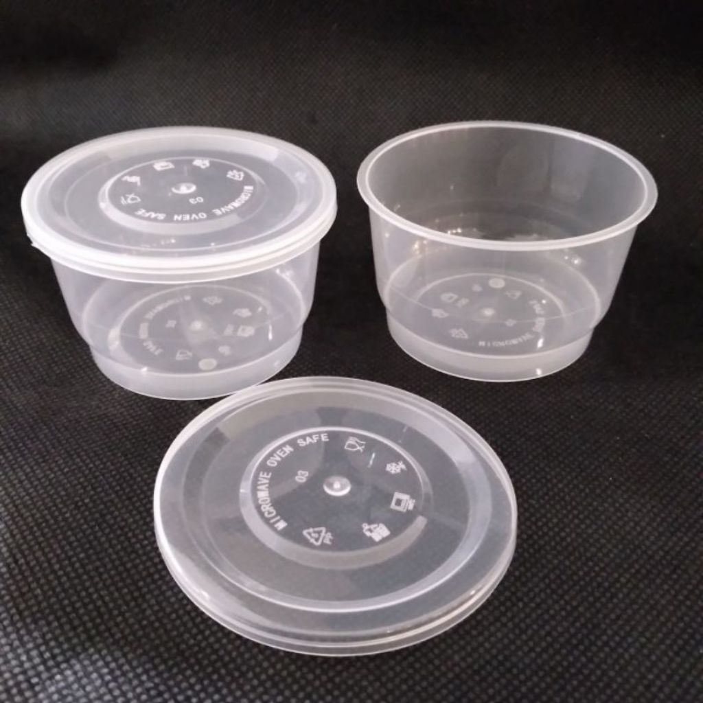 Gelas Puding + Tutup (isi 50 Pcs) / Cup Puding, Cup Saos, Thinwall Puding - Cup Puding 100ml