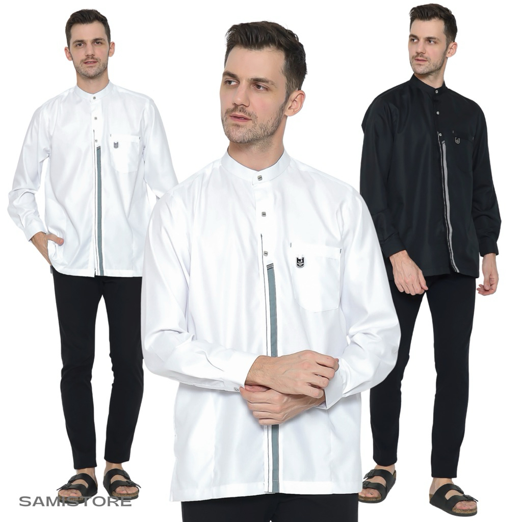 Baju Koko Pria Lengan Panjang Terbaru | Kemeja Koko Dewasa Seragam Hadroh Exclusive