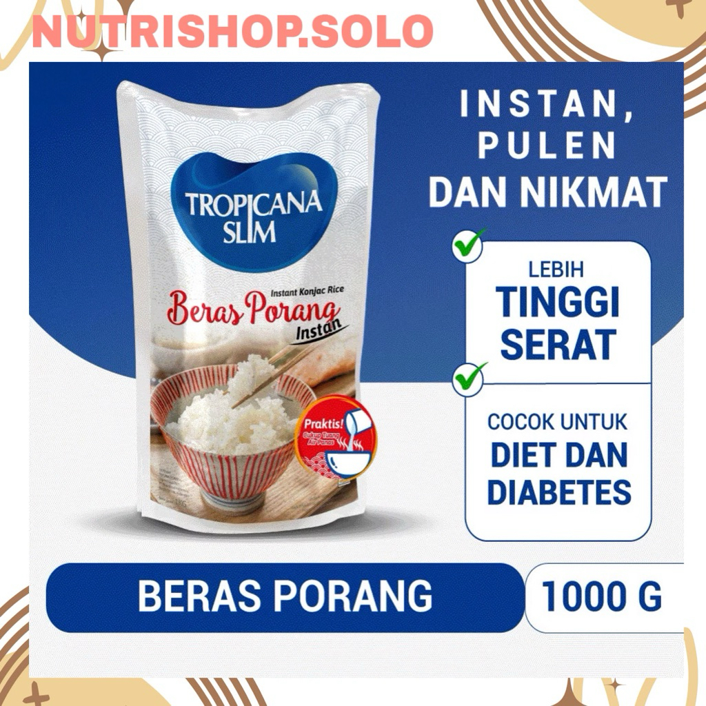 Beras porang Tropicana Slim Beras Porang instant beras porang instant cocok untuk diabetes dan diet 