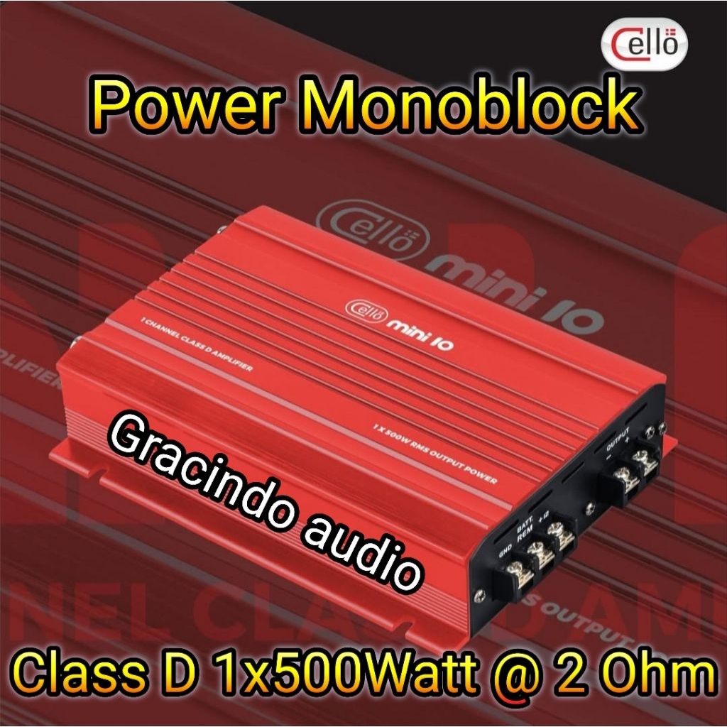 Power Monoblok Cello Mini 10 Class D 500Watt Monoblock Amplifier Original Cello