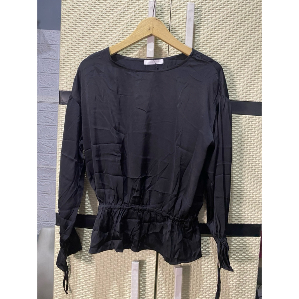 BLOUSE HITAM LIKE NEW BRAND PREMIUM WANITA