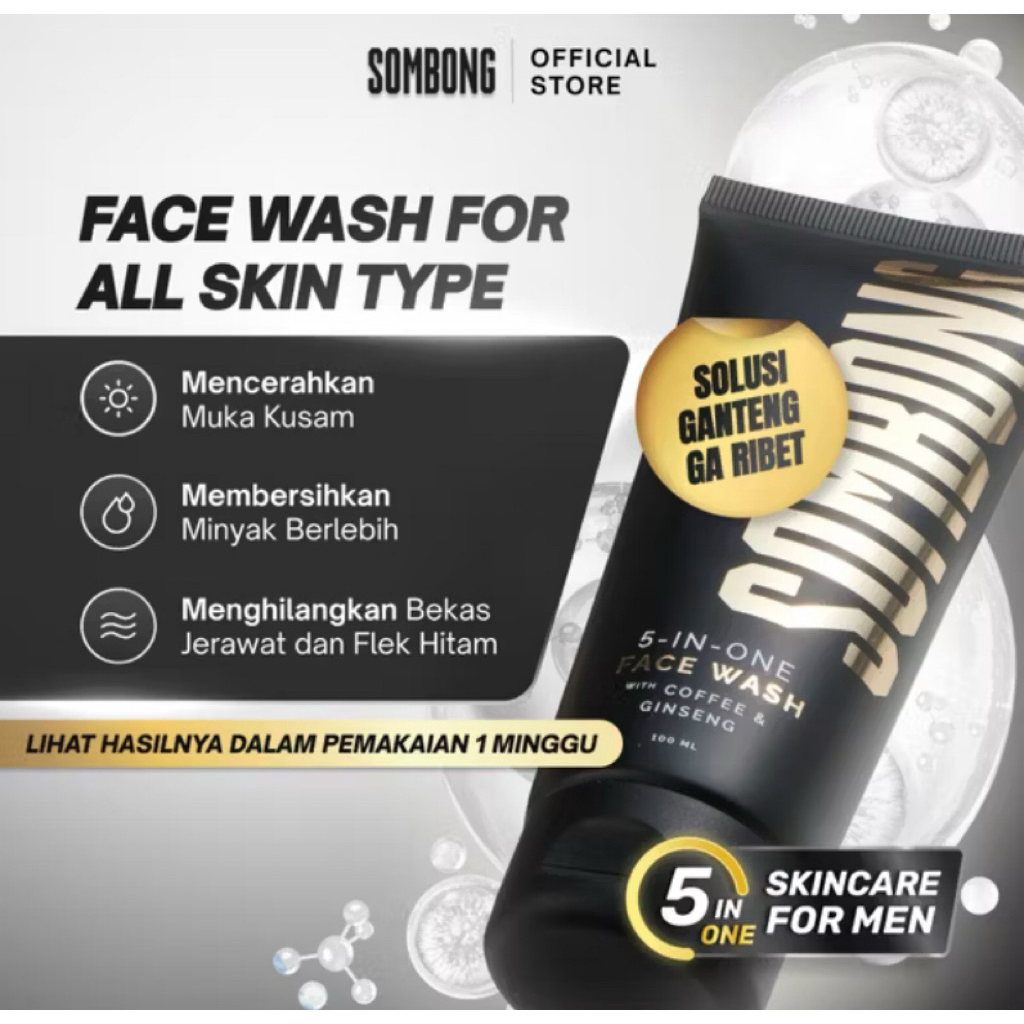Facial Wash SOMBONG 5IN1 Denny Sumargo