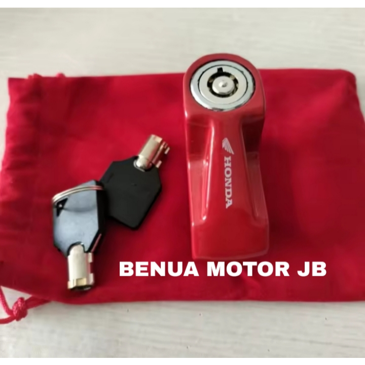 BENUA MOTOR AHM Kunci Motor Cakram Gembok ORI Honda asli Cakram GEMBOK MOTOR dislok Accessories anti