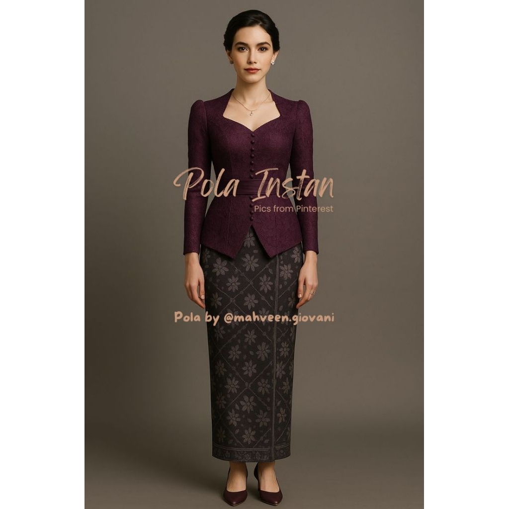 Pola Instan Kebaya Modern