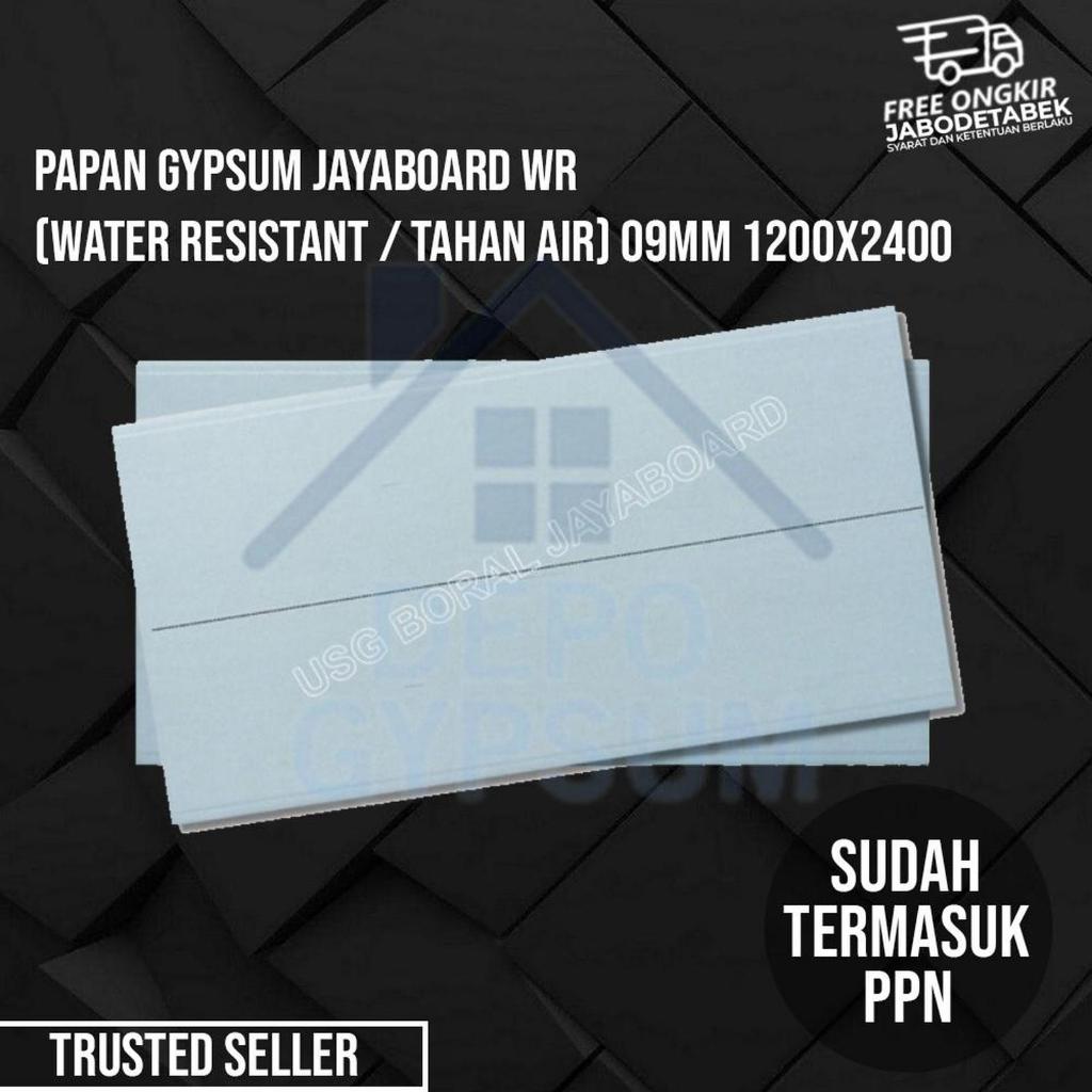Papan Gypsum Jayaboard WR (Water Resistant / Tahan Air) 13mm 1200x2400