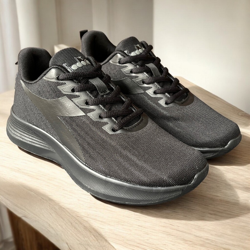 Diadora Sepatu Sekolah Black Anak Cewek Cowok ORIGINAL