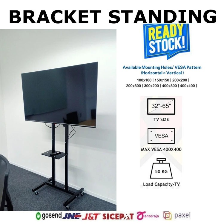 Bracket Standing TV LED 75 65 60 55 50 43 32 24 Inch universal jenis tv led/android tv