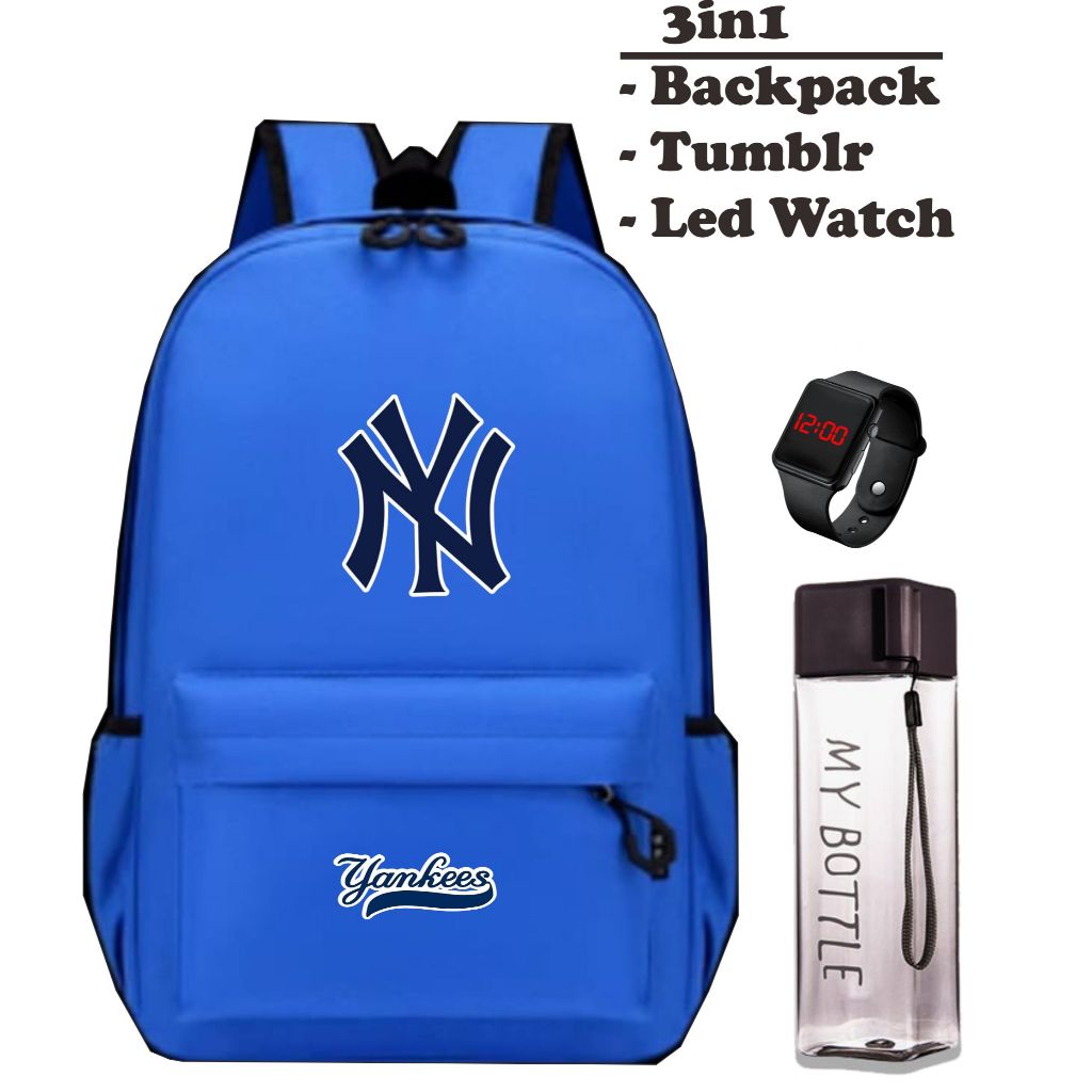 PREMIUM Tas Ransel Sekolah Anak SPORTY Gambar Logo NEW YORK YANKEES Keren