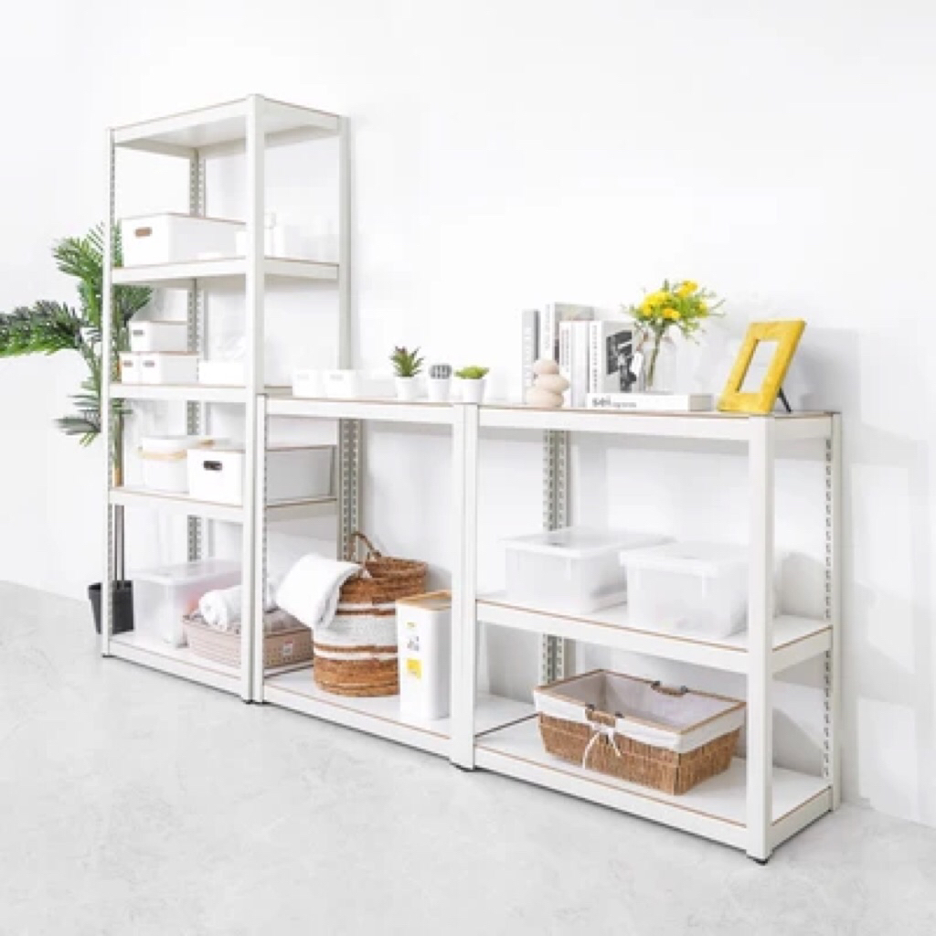 KRISBOW 80x37x183CM RAK BESI PENYIMPANAN MULTIFUNGSI 5 TINGKAT PUTIH/AZKO KRISBOW STORAGE 5 SHELF RA