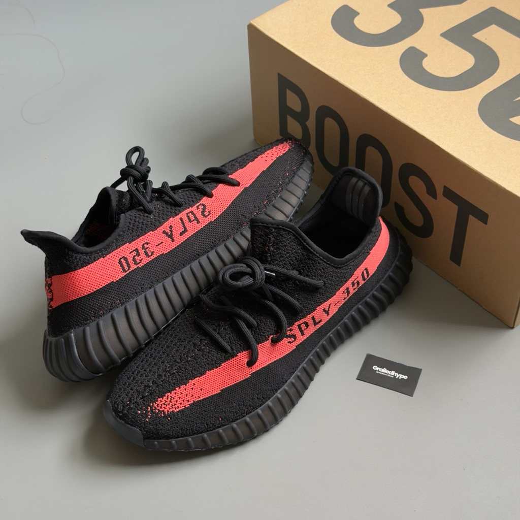 Adidas Yeezy Boost 350 V2 Core Black Red / Infrared | BY9612