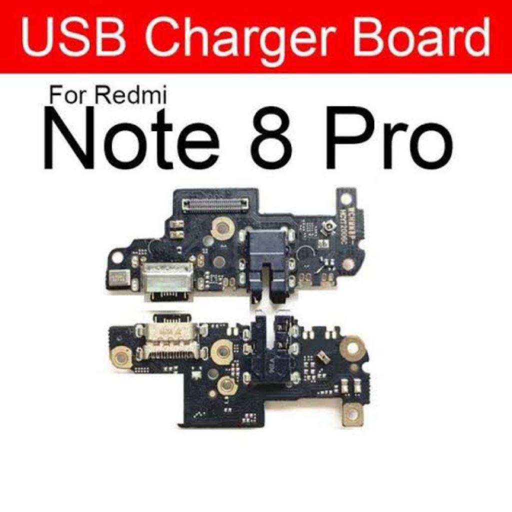 PAPAN CAS KONEKTOR CHARGER XIAOMI REDMI NOTE 8 PRO + IC ORI
