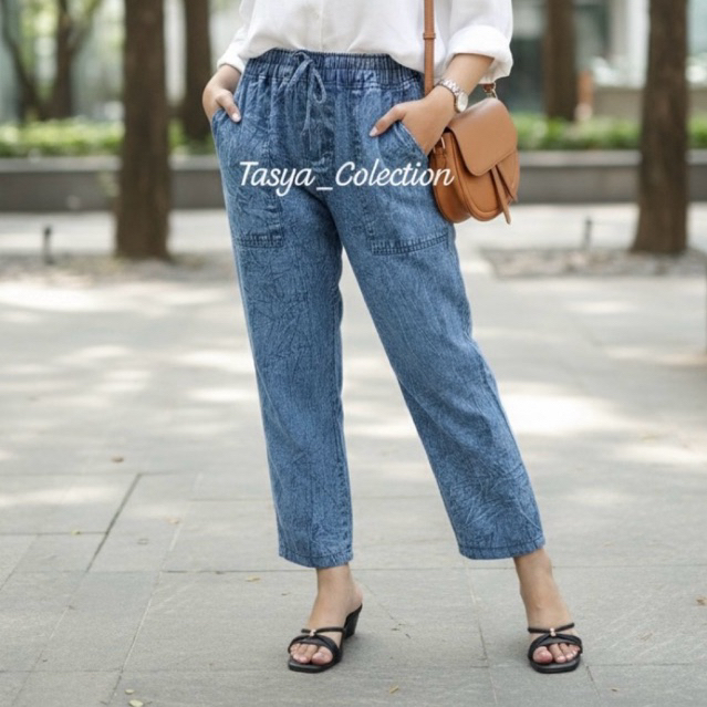 CELANA BAGGY PANTS KOREA CELANA JEANS WANITA KEKINIAN
