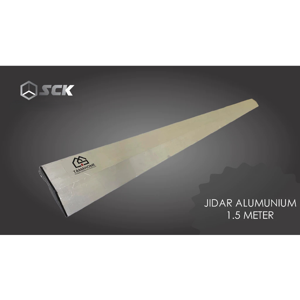 Jidar Aluminium 1.5 Meter - Alat Plesteran Adukan Semen - Alat Tukang Bangunan Jidar 1.5 meter