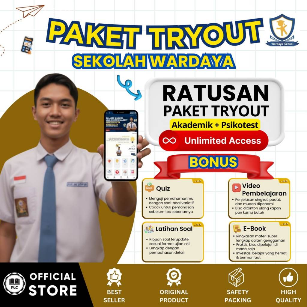 PLC - Tryout Online Sekolah Wardaya 2026 – Aplikasi CAT Online, Tryout & Akun Belajar Lengkap