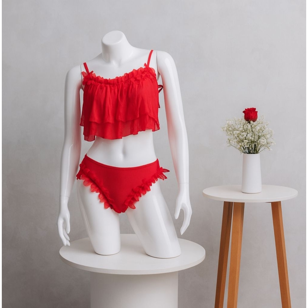 Set Bikini Seksi Transparan Set Celana Dalam Transparan Bra Seksi Transparan Bikini Hot Baju Dinas D