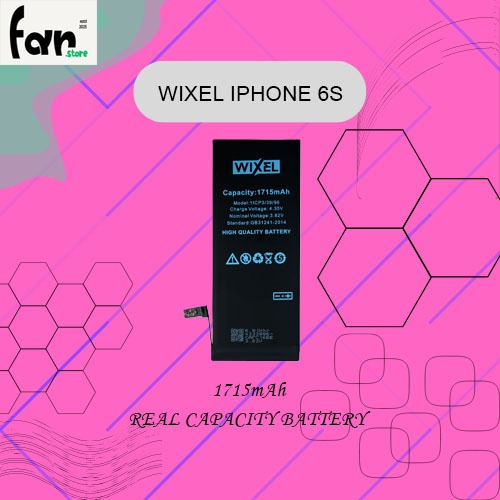 WIXEL BATRE Double Power Handphone Ori Iphone 6S Batre Batrai Battery Dual Double Power HP  Apple Ip