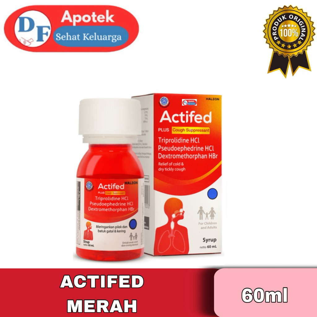 ACTIFED MERAH 60ml - BATUK PILEK