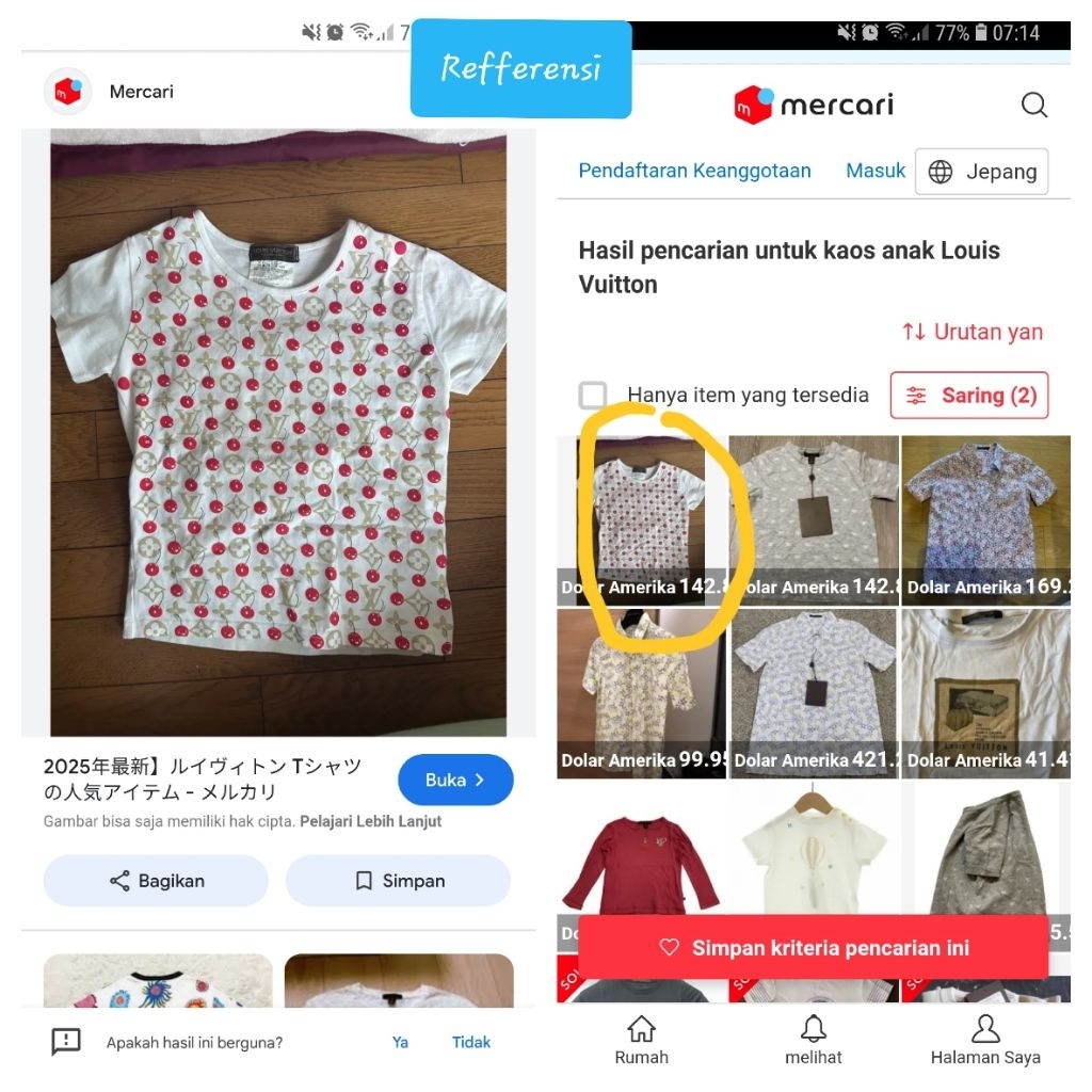 louis vuitton logo cherry tshirt