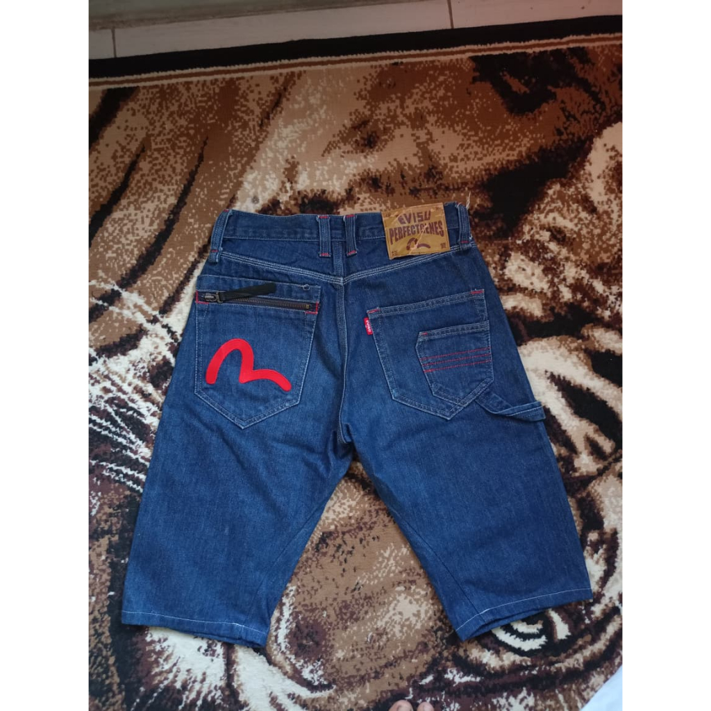 Carpenter Short Denim Pants by Evisu