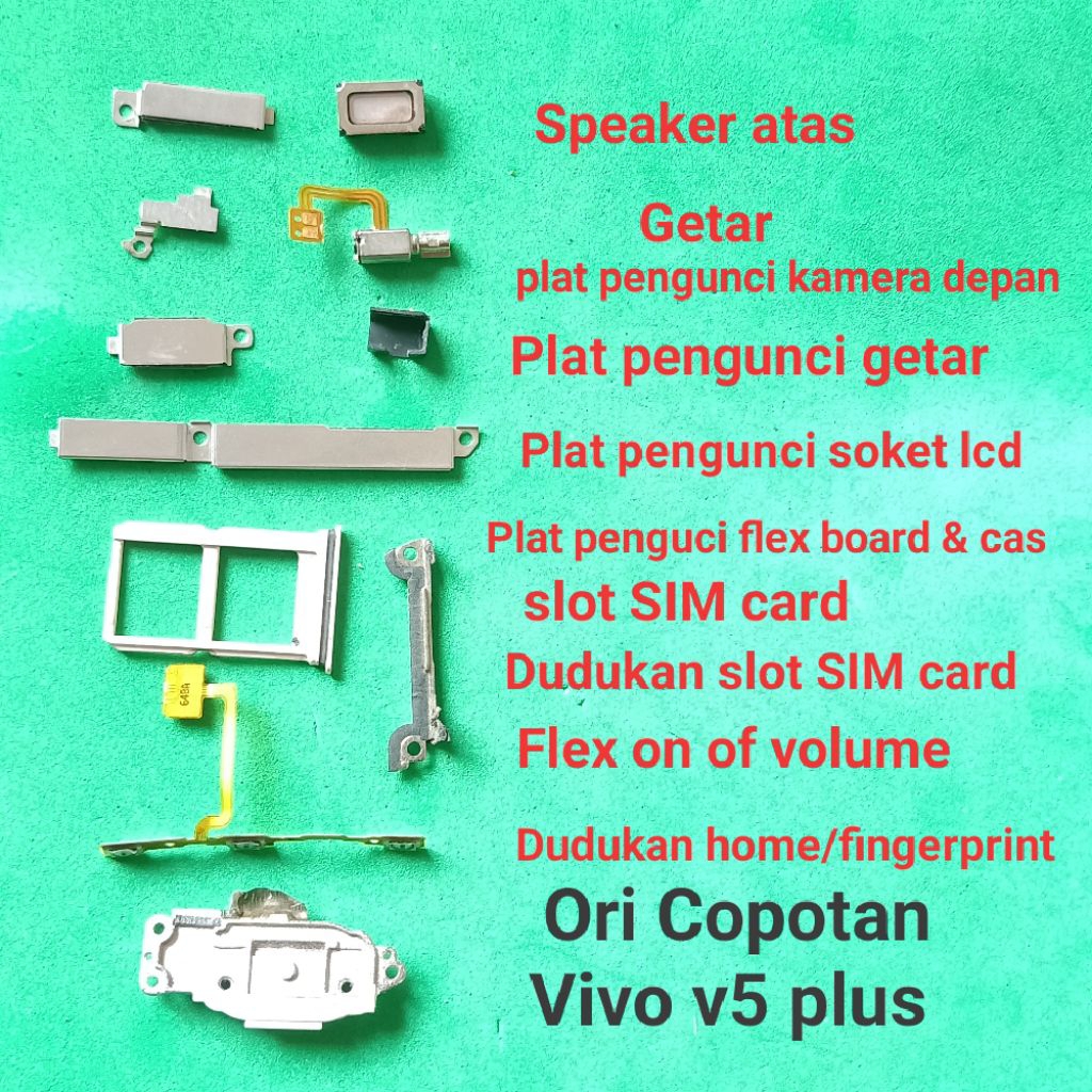 Vivo V5 Plus 1611 Second Original Copotan Pengunci socket kancing soket  fleksibel on off volume  sp