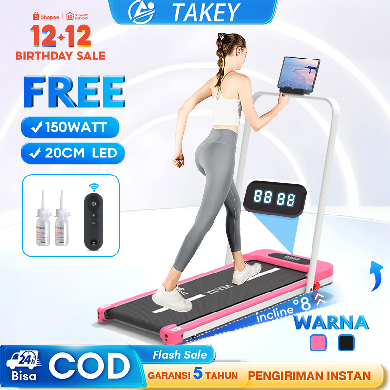 TAKEY  treadmill portable Treadmill Elektrik  low watt walking pad treadmill lipat Treadmill Listrik