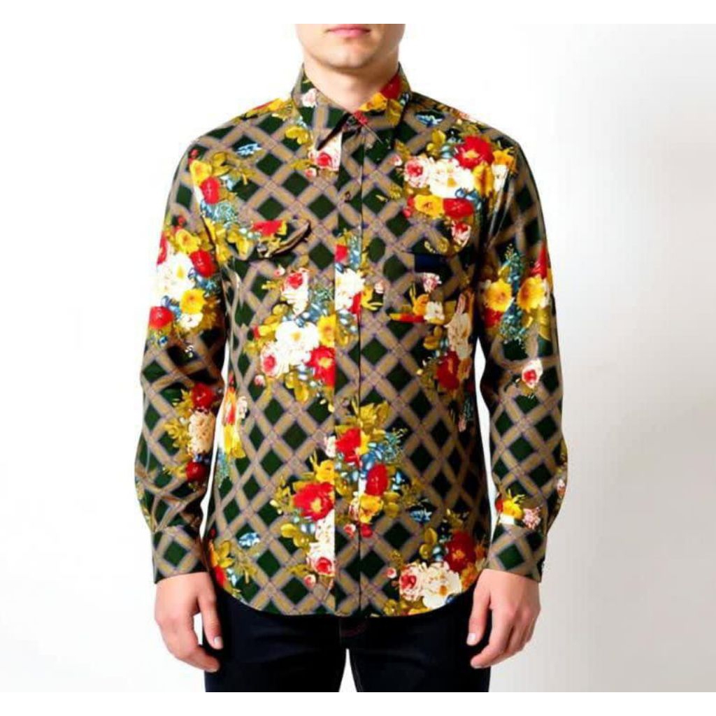 Karl Helmut Floral Rayon Shirt