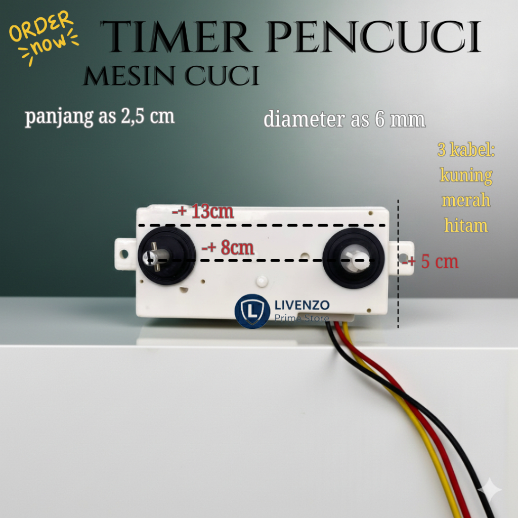 TIMER MESIN CUCI LG 2 TABUNG | TIMER MESIN CUCI LG / TIMER WASH DOUBLE 3KABEL / TIMER DOUBLE 3 KABEL