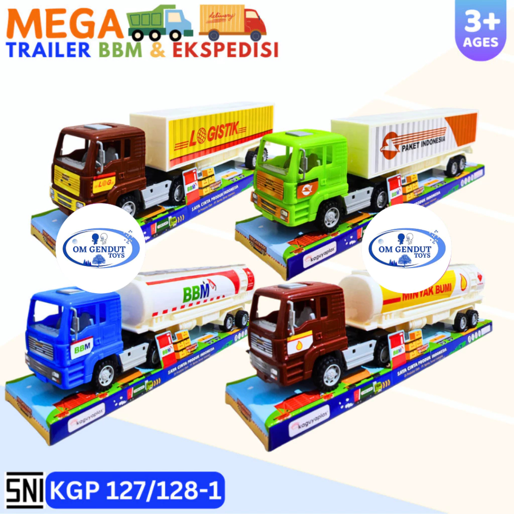 GT Mainan Mega Trans Container BBM Ekspedisi KGP127/128 - BBM KGP128-1