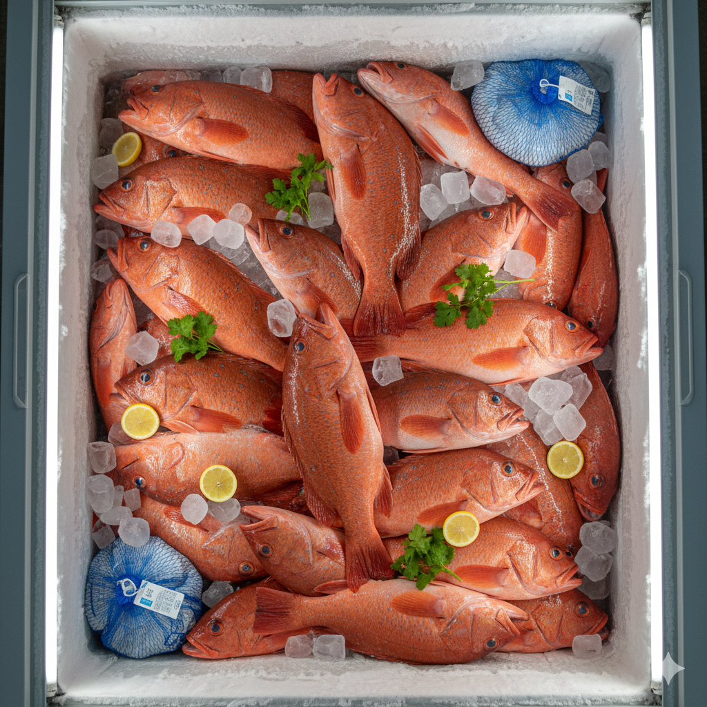 Ikan Kerapu Merah Segar/Beku | Kualitas Premium Siap Masak | Size 600 Gram