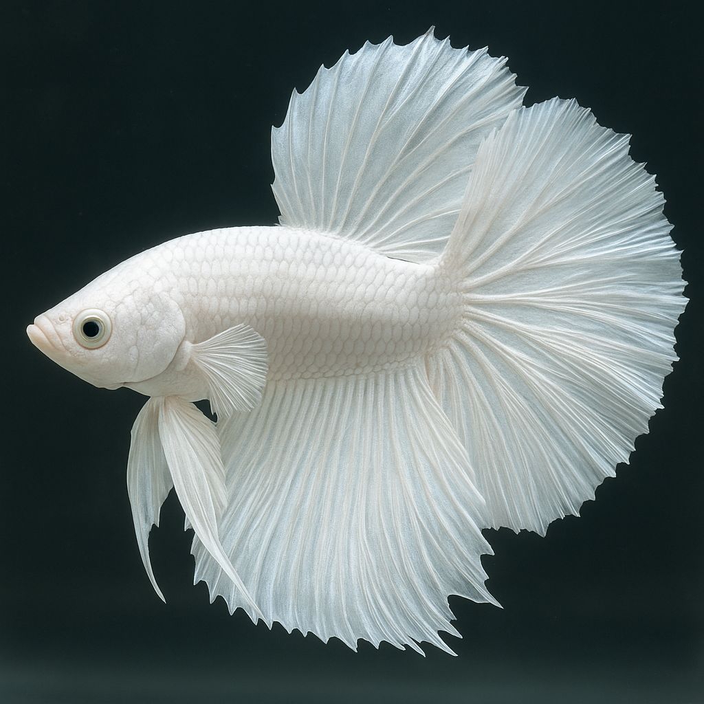 CUPANG HMPK WHITE PLATINUM HIASAN AQUARIUM