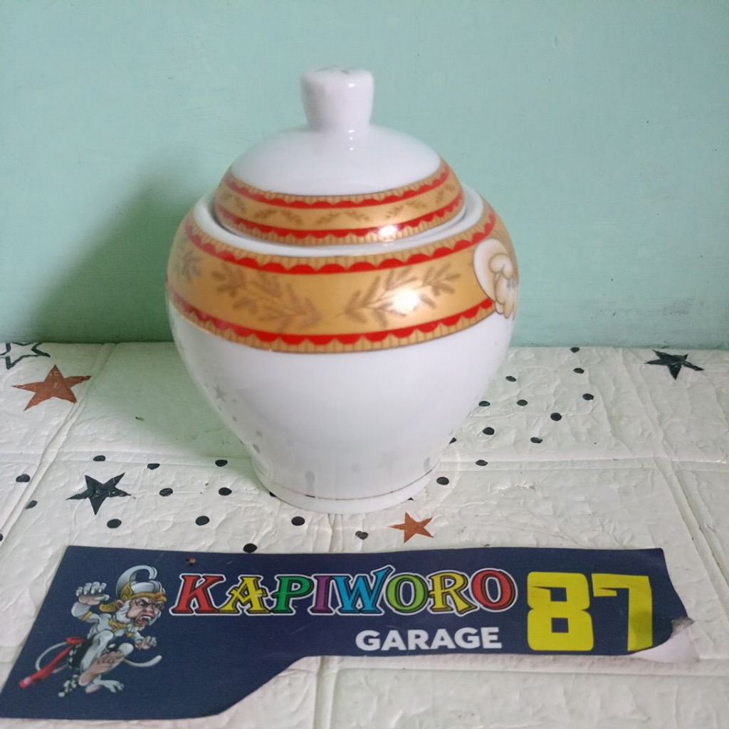 guci keramik/tempat gula mini