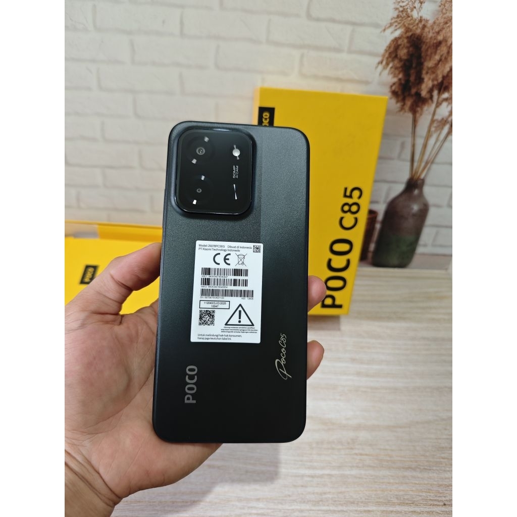 Poco c85 6/128 garansi resmi second original