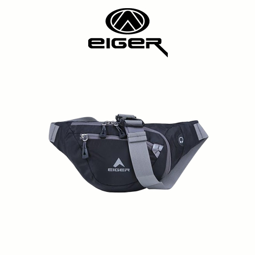 Eiger Adventurre Store - Tas Selempang 4106 Grey Crystalin Waist Bag Tas Pria Pinggang Original