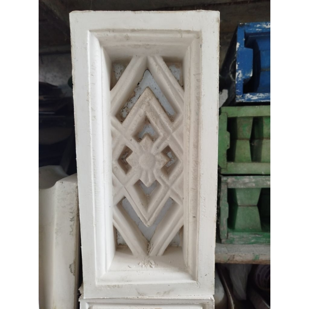 cetakan loster motif pagar 17x35/cetakan loster fiber dua muka