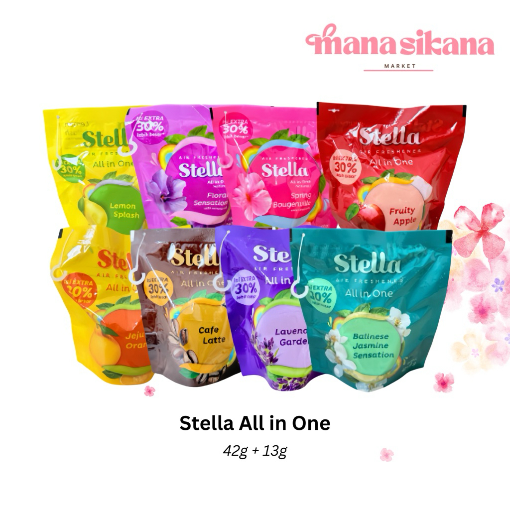 Stella All In One (42gr + 13gr ) Pengharum Ruangan Gantung Pengharum Mobil