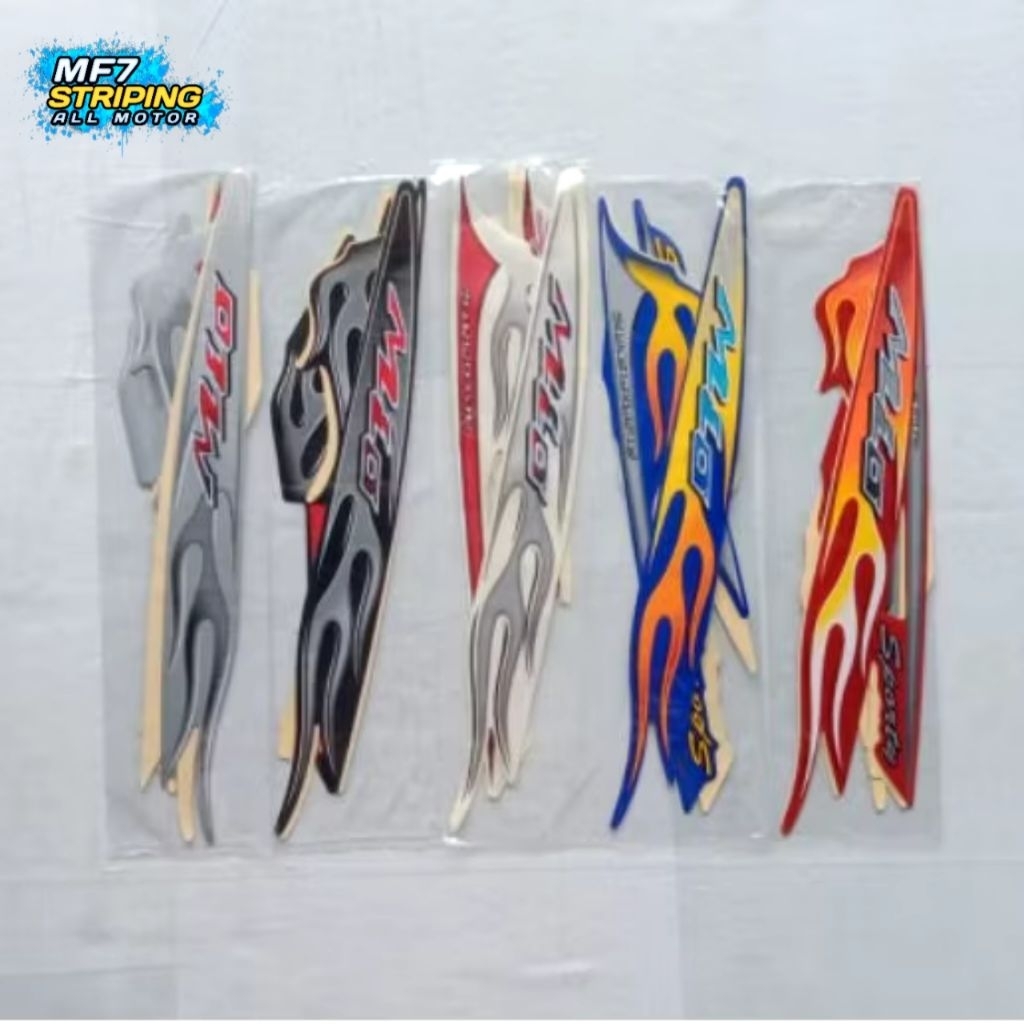 STRIPING MIO SPORTY 2005 LENGKAP FULLSET ORIGINAL LOOK - STIKER MIO SPORTY 2005