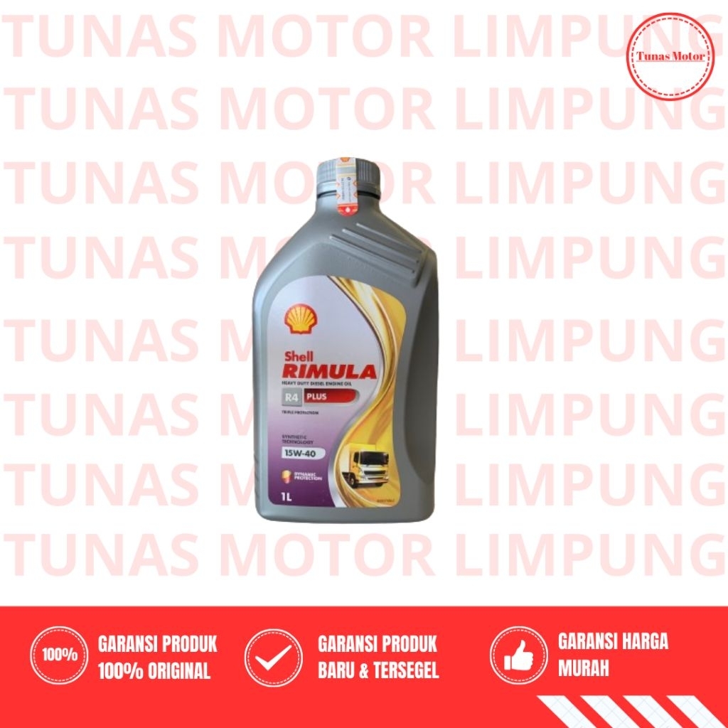 Oli Mobil Shell RIMULA R4 PLUS 15W-40 1L